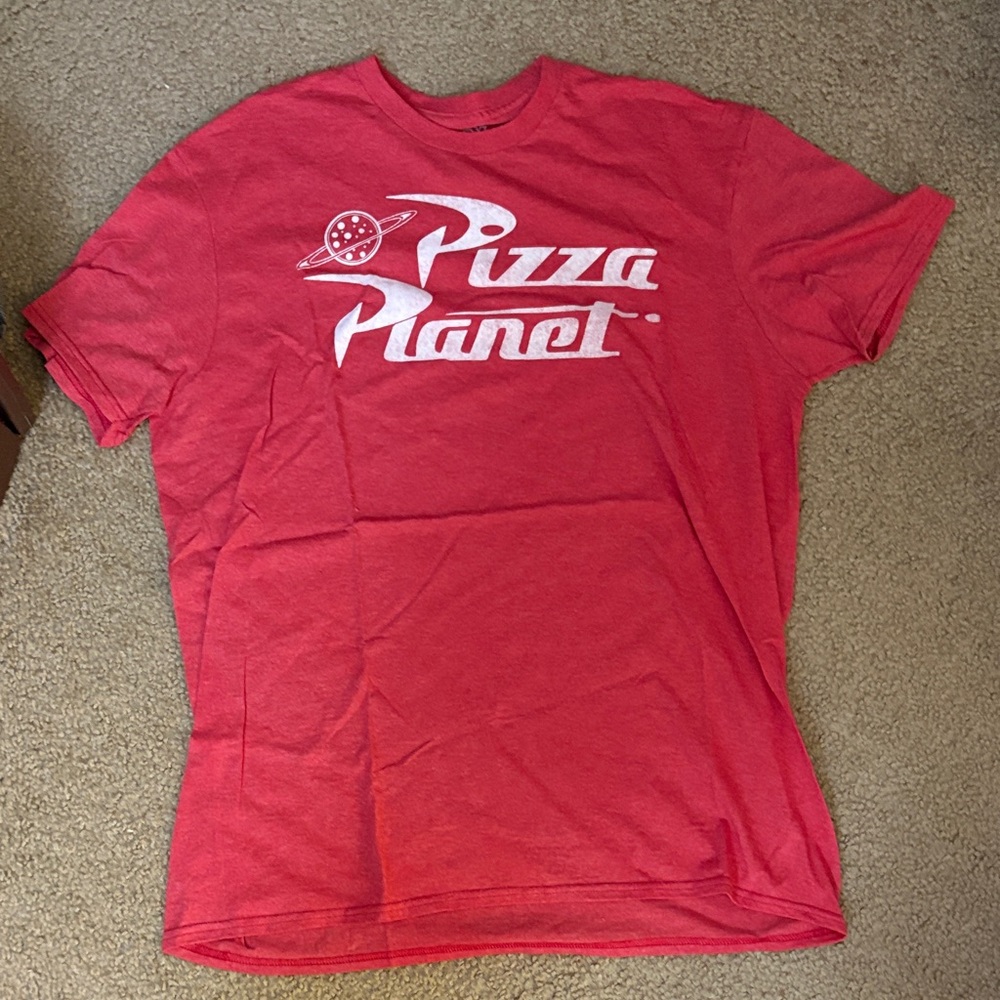 Disney Red Pizza Planet Short Sleeve Tee